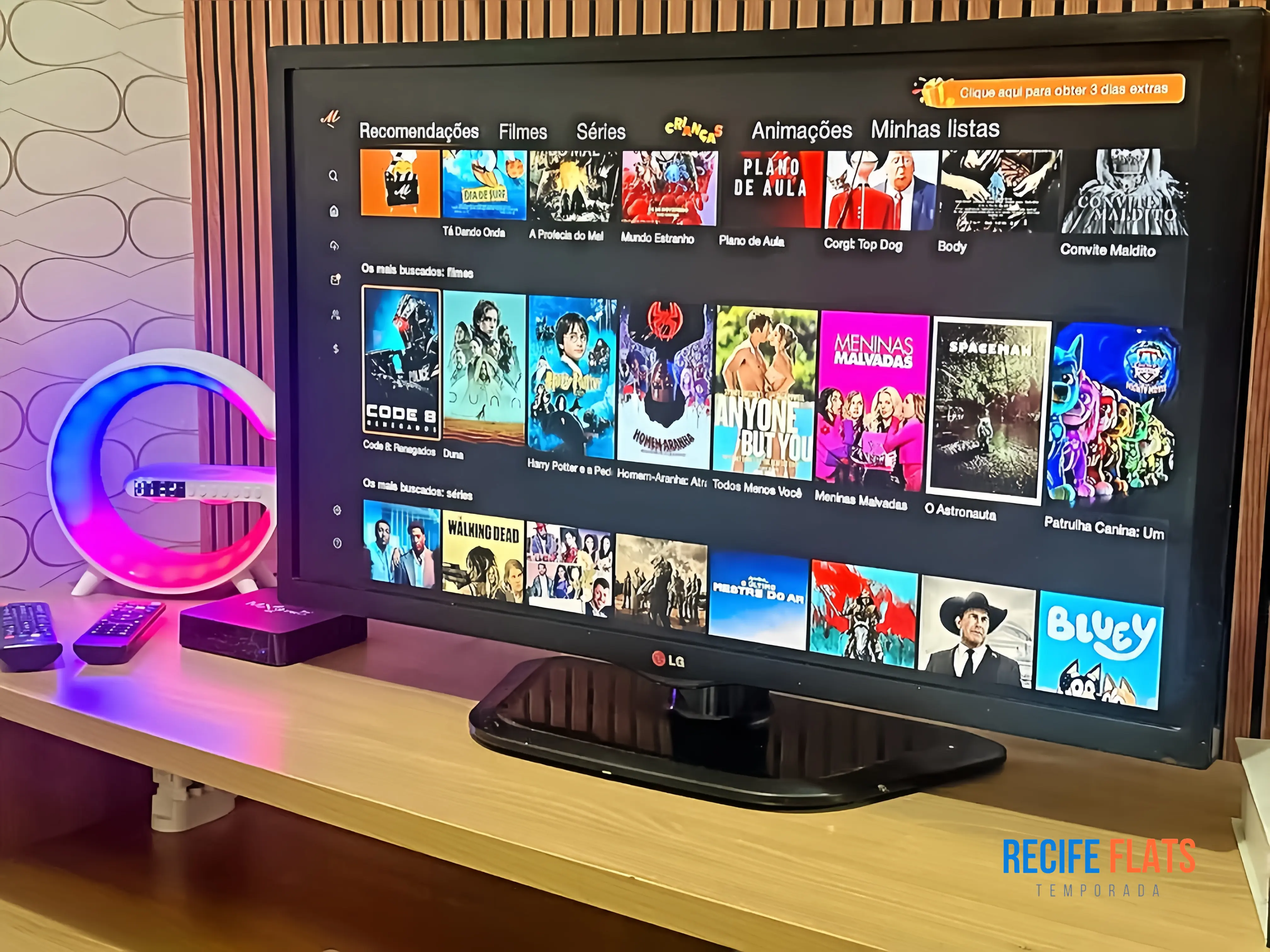 Sala do Flat 1006 Golden View